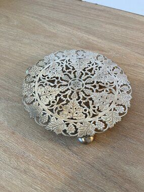 Regis Silver plate Grapevine Footed Tea Pot Trivet